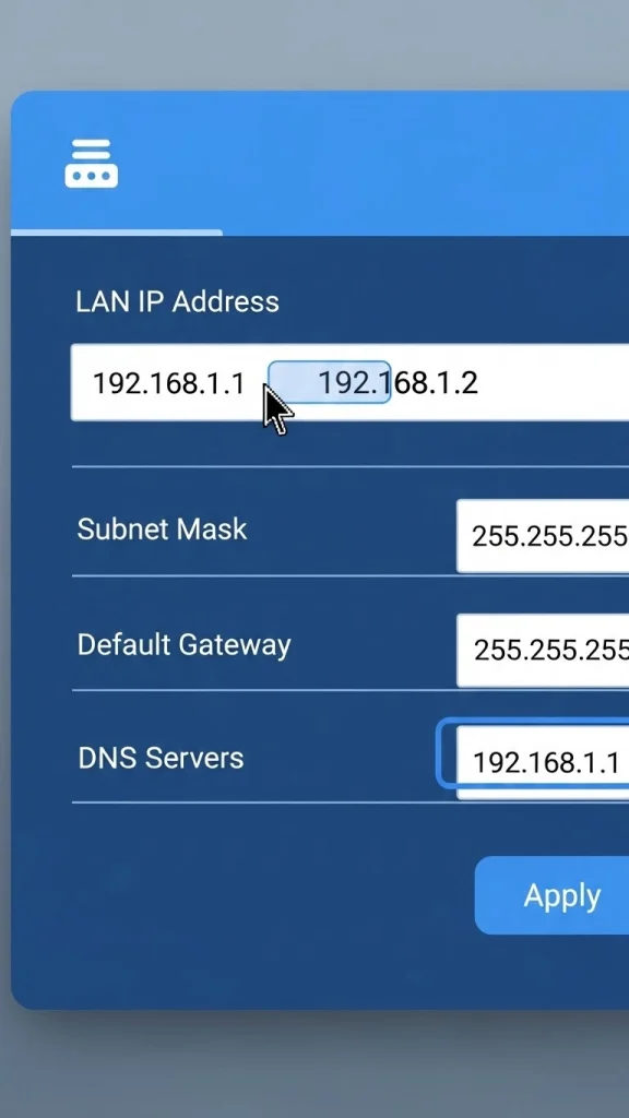 Change Router IP Address