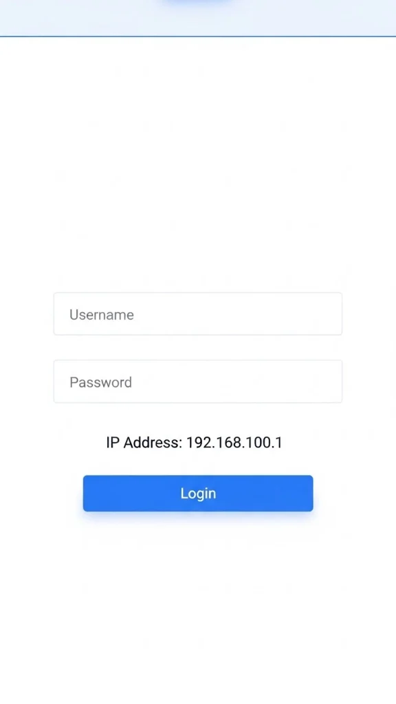 192.168.100.1 Login